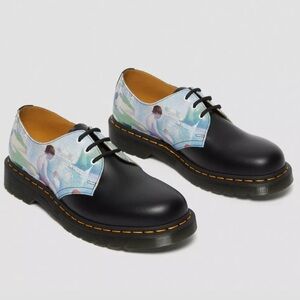 Dr. Martens Black Leather Derby Shoes The National Gallery Seurat Oxford